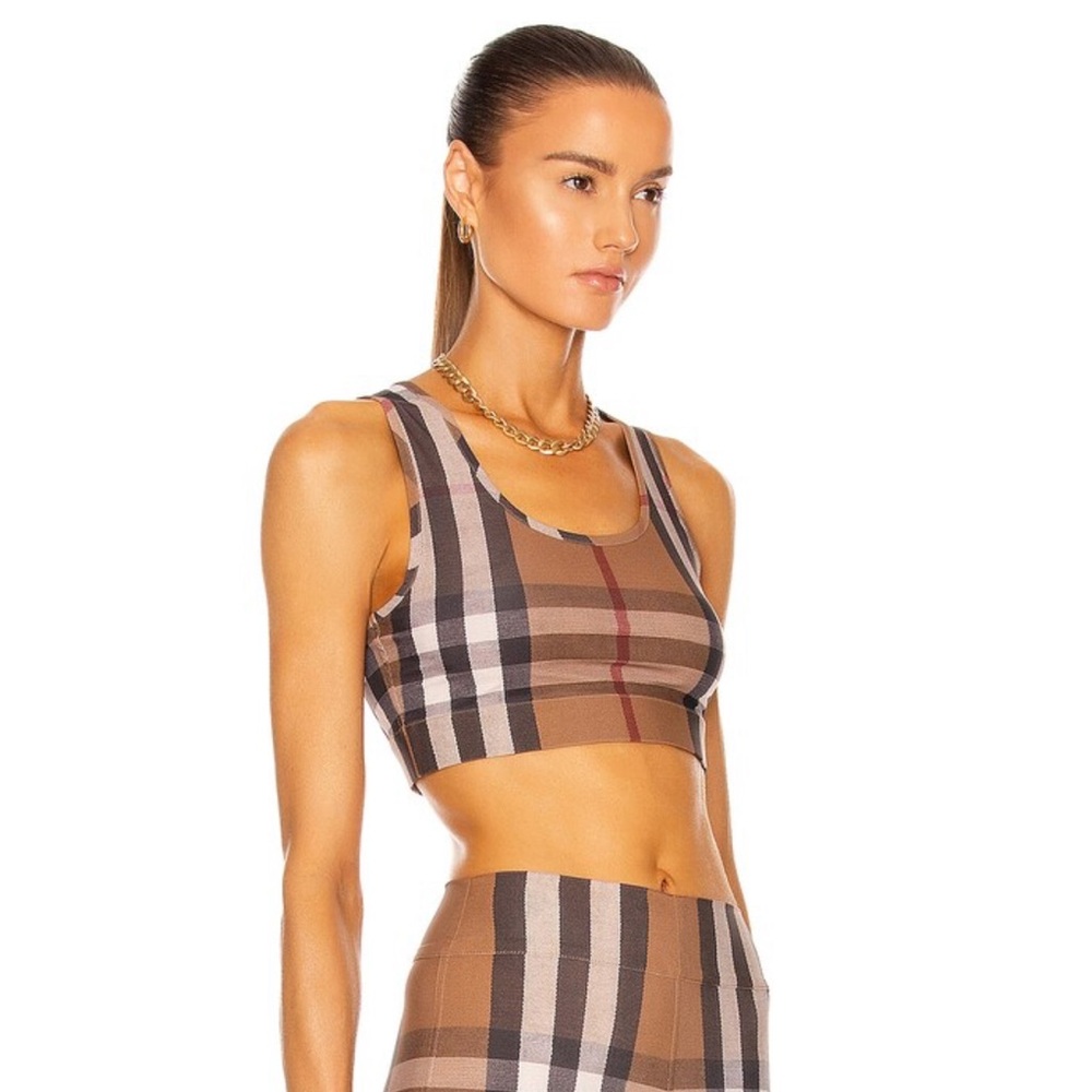 Burberry Immy Check Bra Top - Picture 3 of 14